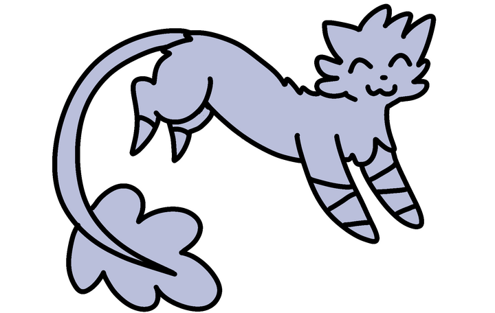 A blue ferret named Rise.